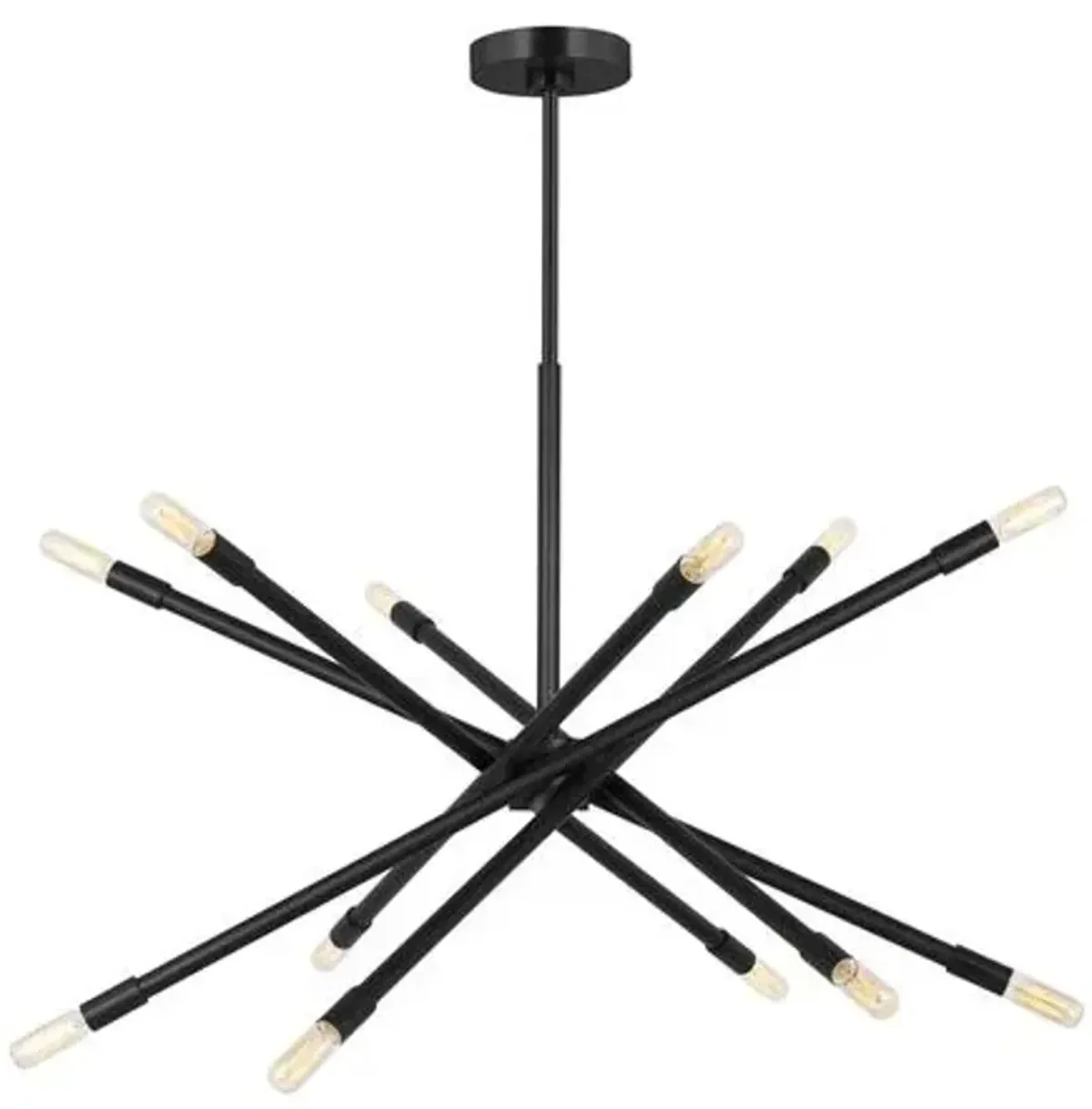 Visual Comfort - Eastyn Modern Dimmable Chandelier - Black