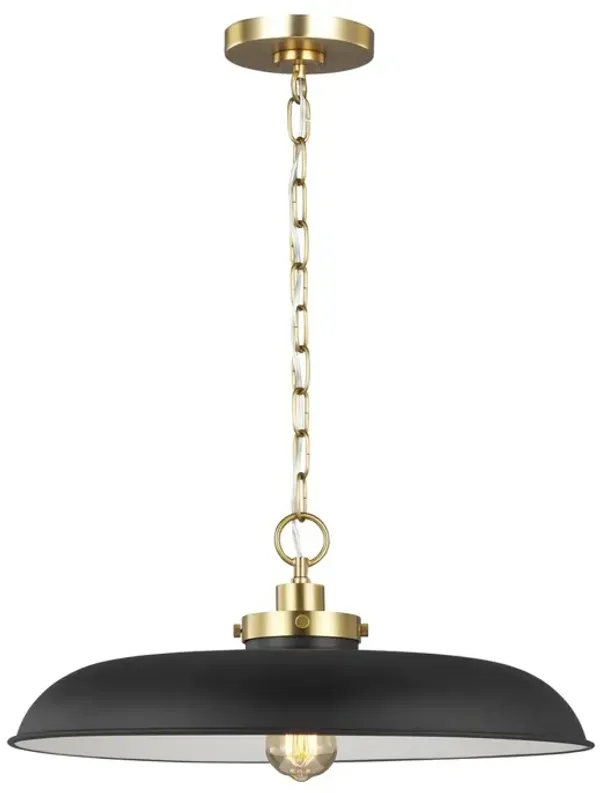 Visual Comfort - Wellfleet Medium Wide Pendant - Black