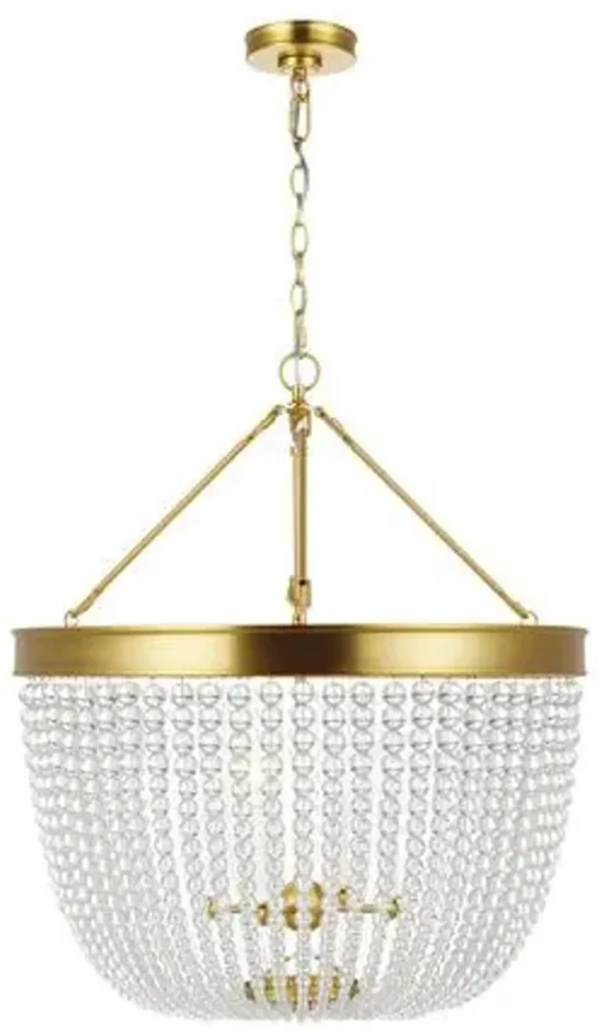 Visual Comfort - Summerhill Crystal Beaded Pendant - Gold