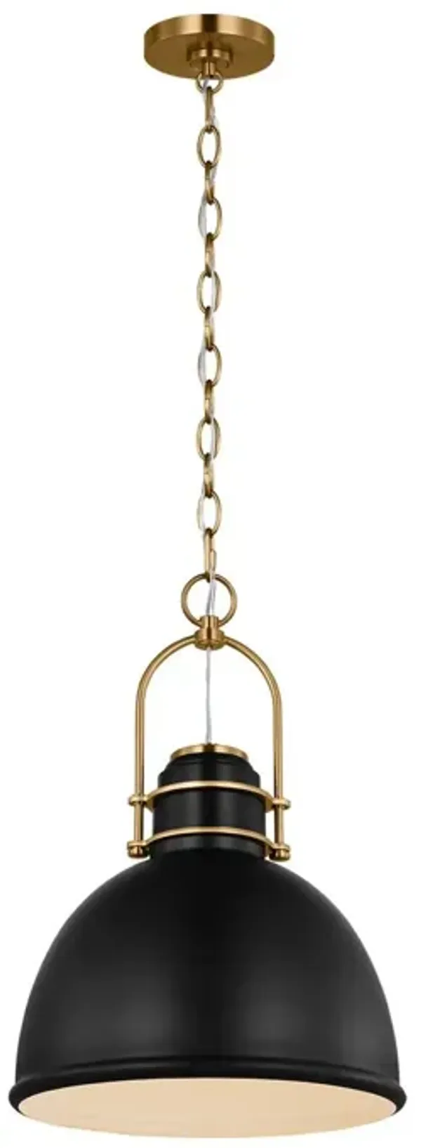 Visual Comfort - Upland Mid-Century 1-Light Pendant - Black