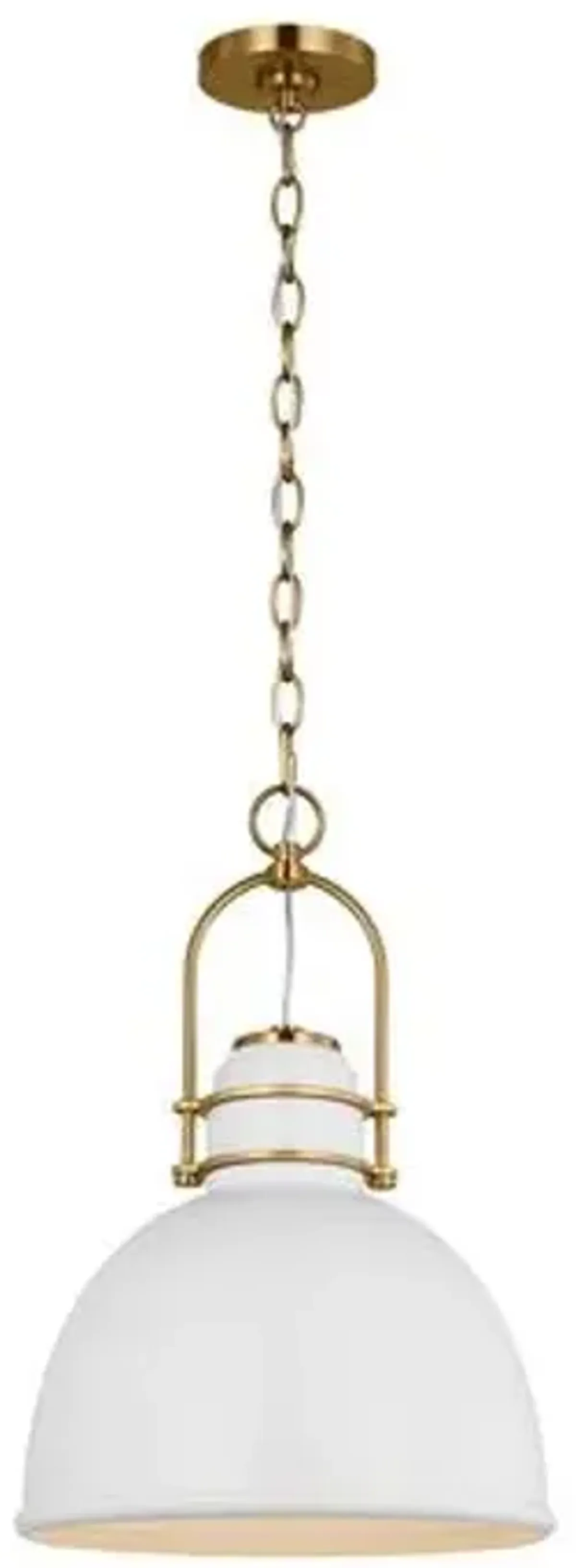 Visual Comfort - Upland Mid-Century 1-Light Pendant - White