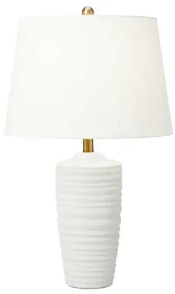 Visual Comfort - Waveland Ceramic Table Lamp - White