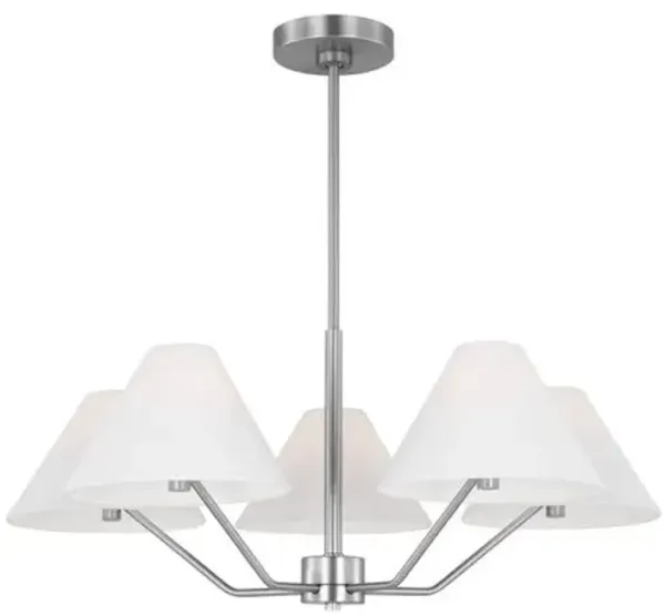 Visual Comfort - Burke Transitional Chandelier - Silver