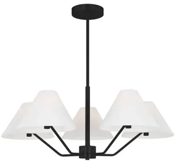 Visual Comfort - Burke Transitional Chandelier - Black
