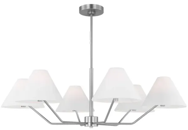Visual Comfort - Burke Transitional Chandelier - Silver
