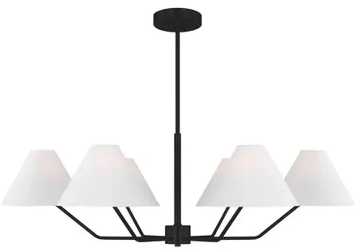 Visual Comfort - Burke Transitional Chandelier - Black