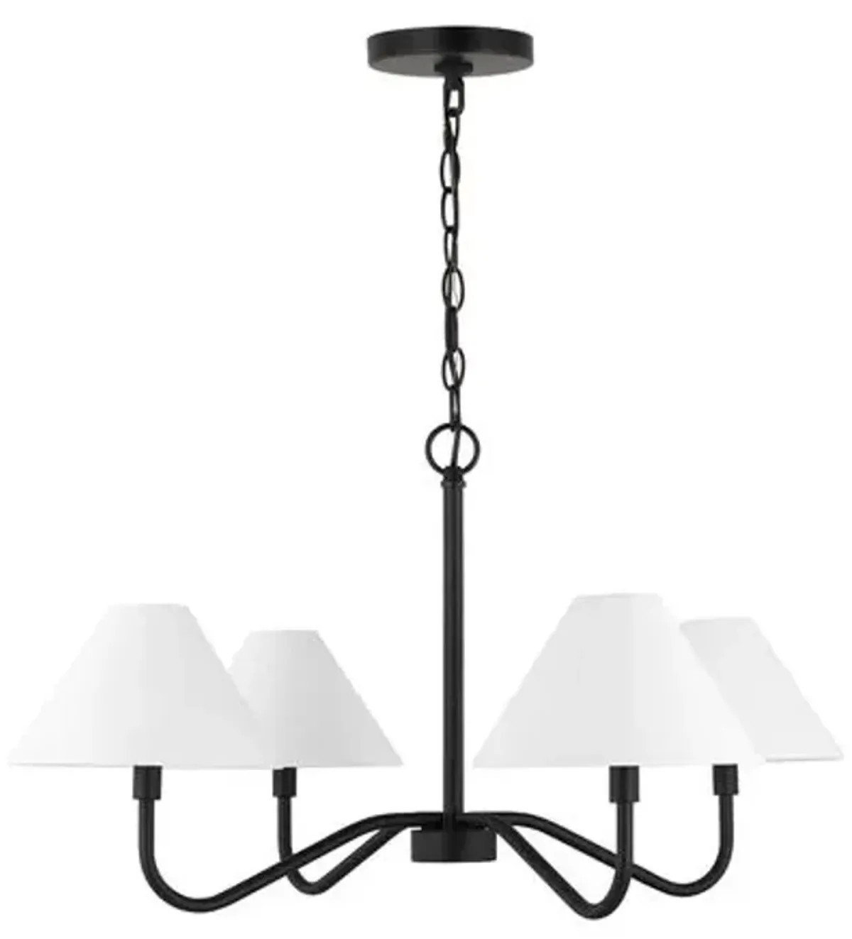 Visual Comfort - Eldon Chandelier - Black