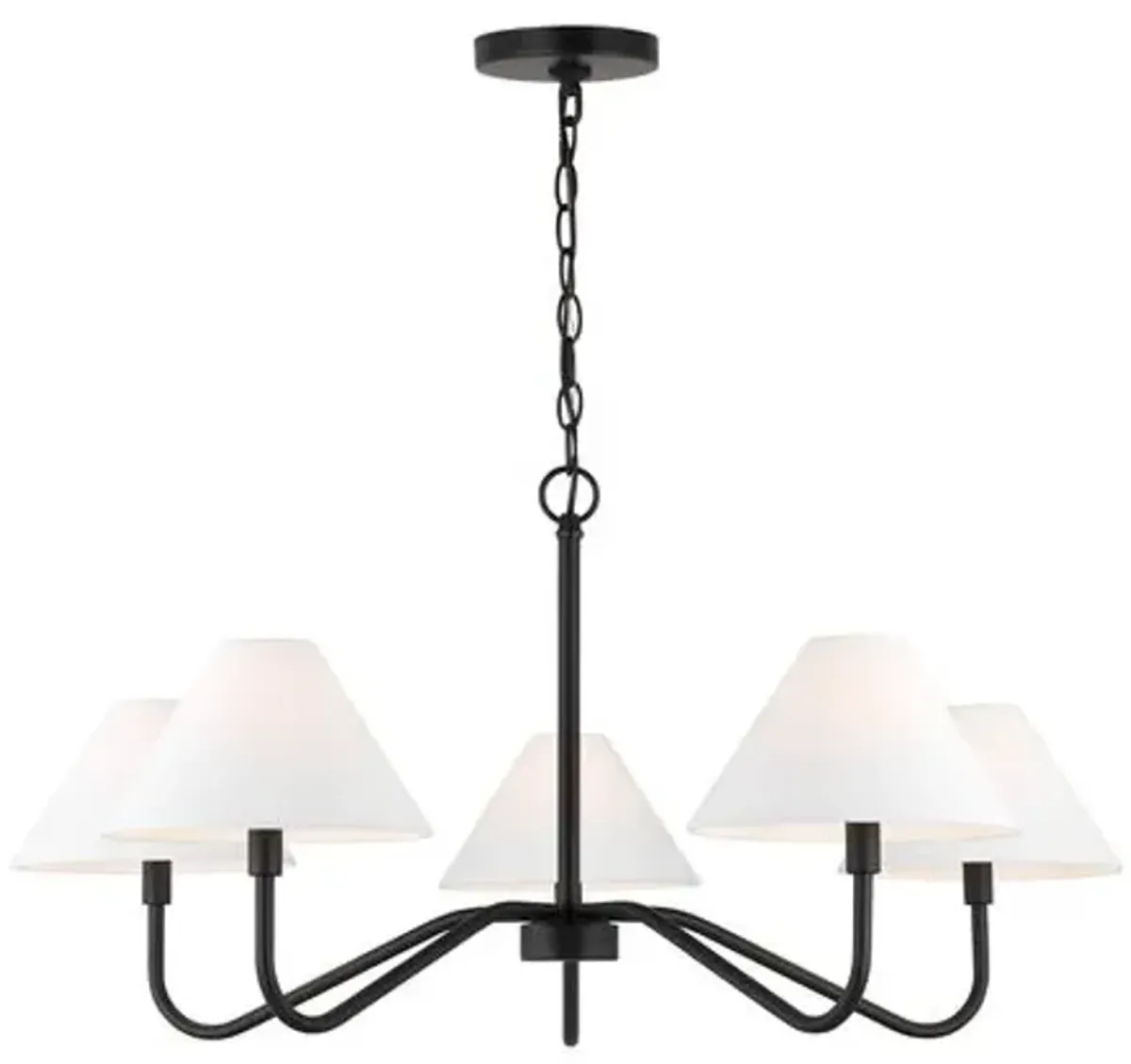 Visual Comfort - Eldon Chandelier - Black