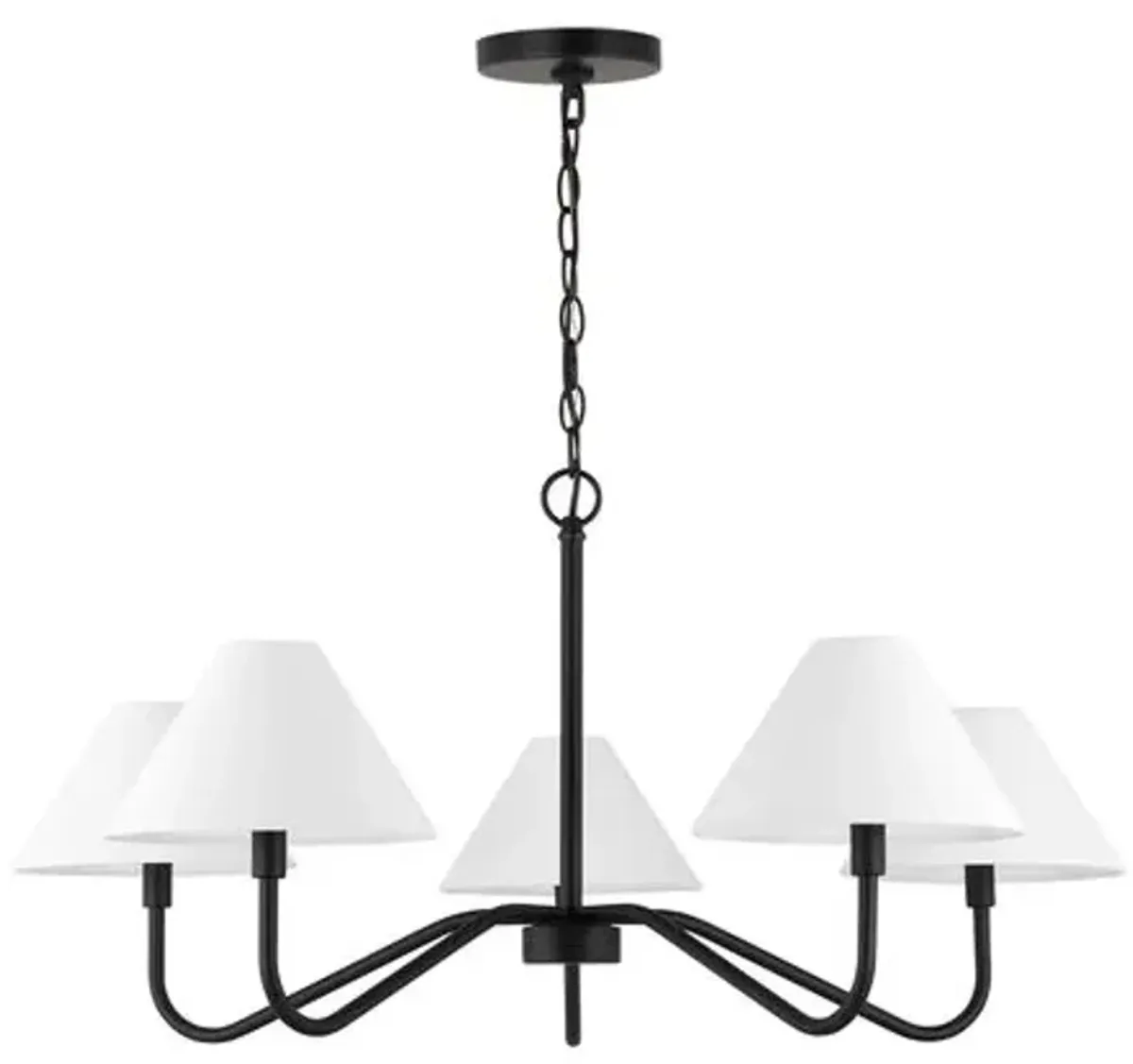 Visual Comfort - Eldon Chandelier - Black