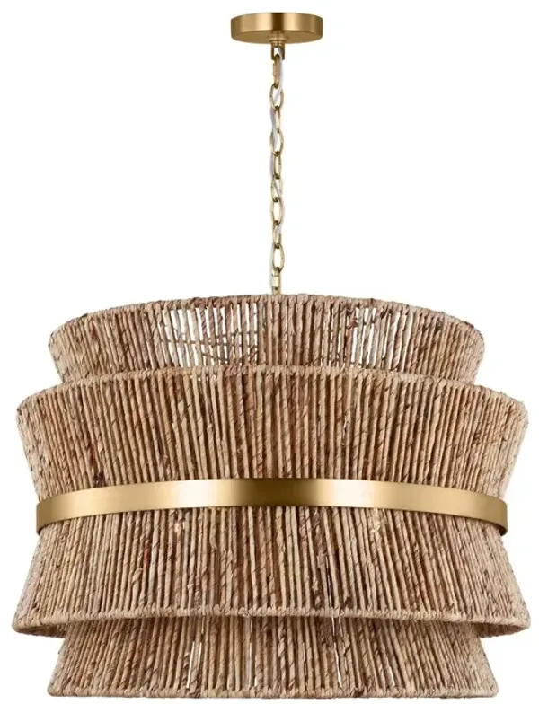 Visual Comfort - Thurlo Natural Abaca Hanging Shade - Gold