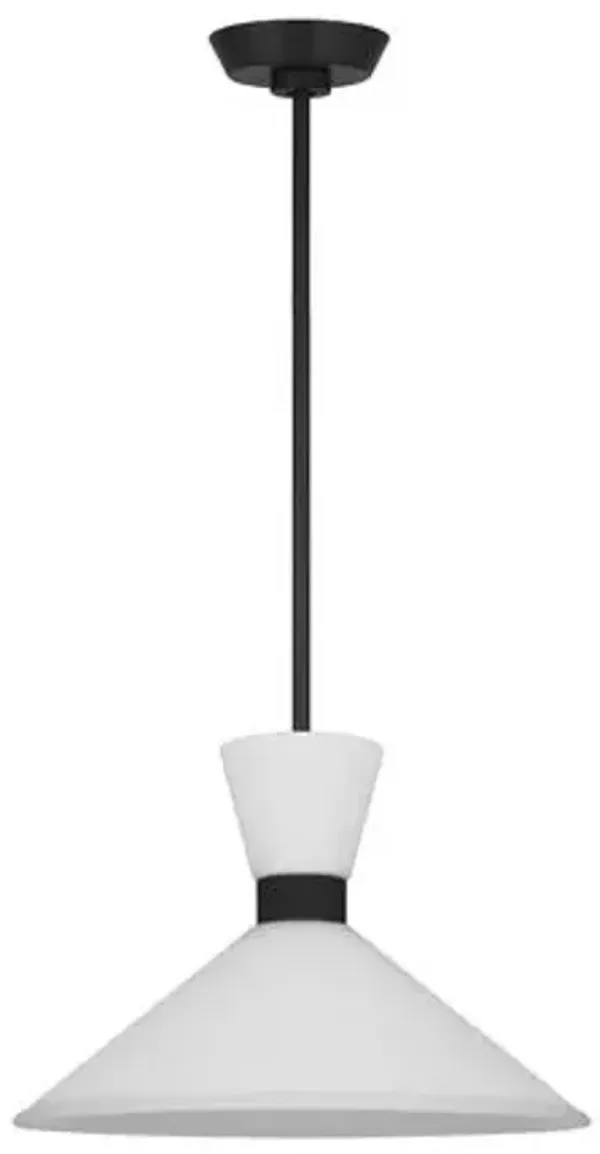 Visual Comfort - Belcarra Modern 1-Light Pendant - Black