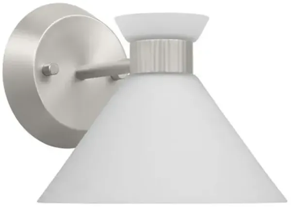 Visual Comfort - Belcarra Modern 1-Light Bath Vanity Wall Sconce - Silver