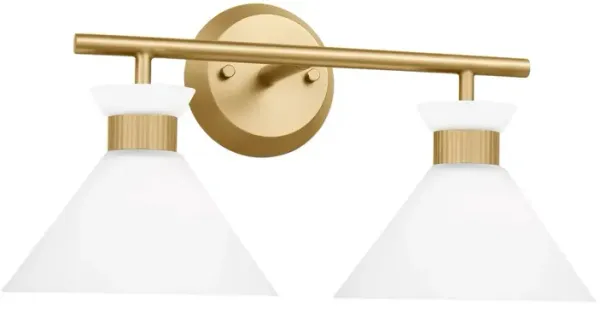 Visual Comfort - Belcarra Modern 2-Light Bath Vanity Wall Sconce - Gold