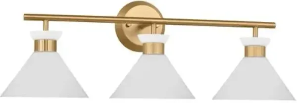 Visual Comfort - Belcarra Modern 3-Light Bath Vanity Wall Sconce - Gold