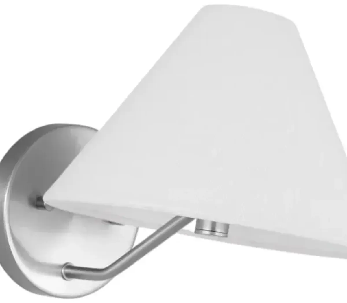 Visual Comfort - Burke Transitional 1-Light Dimmable Bath Vanity Wall Sconce - Silver
