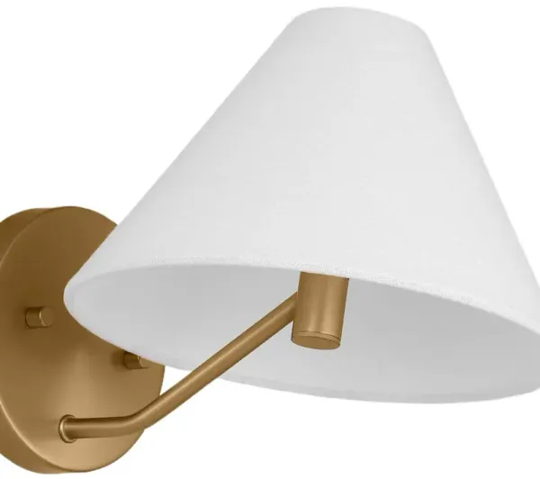 Visual Comfort - Burke Transitional 1-Light Dimmable Bath Vanity Wall Sconce - Gold