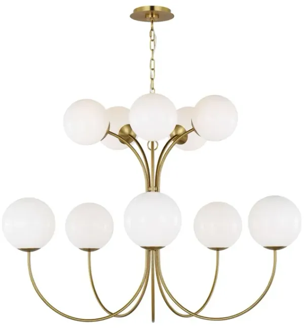 Visual Comfort - Noemie 10-Light Globe Chandelier - Burnished Brass - Gold