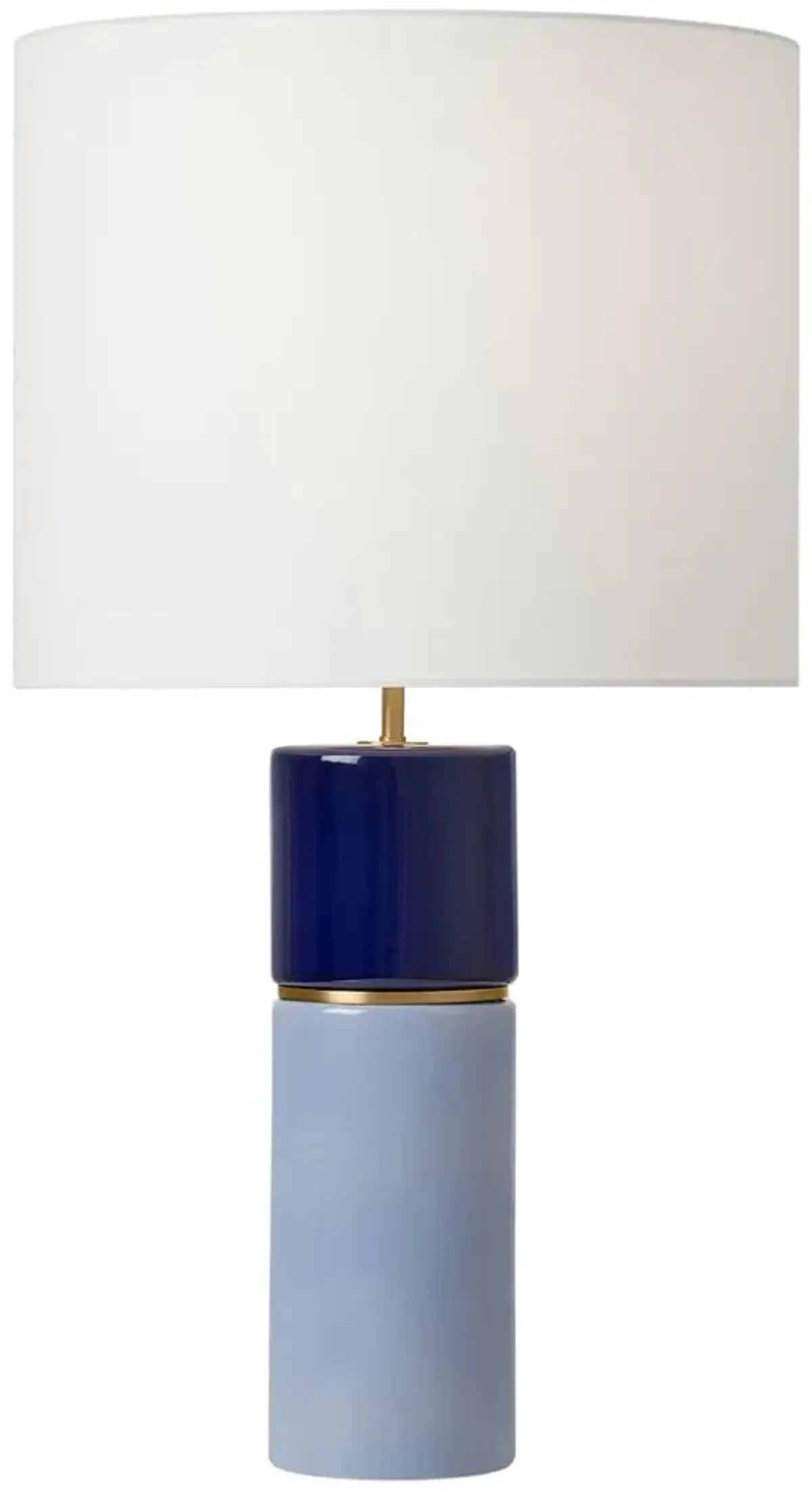 Visual Comfort - Cade Casual Large Ceramic Table Lamp - Blue