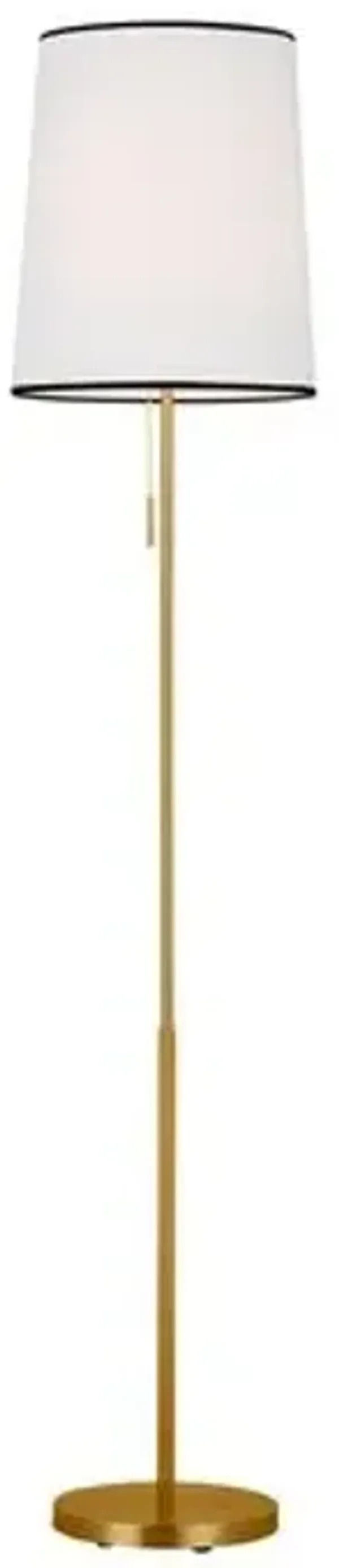 Visual Comfort - Ellison Transitional 1-Light Floor Lamp - Burnished Brass Gold