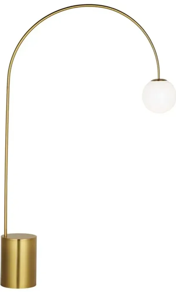 Visual Comfort - Noemie 1-Light Globe Extra Large Floor Lamp - Burnished Brass