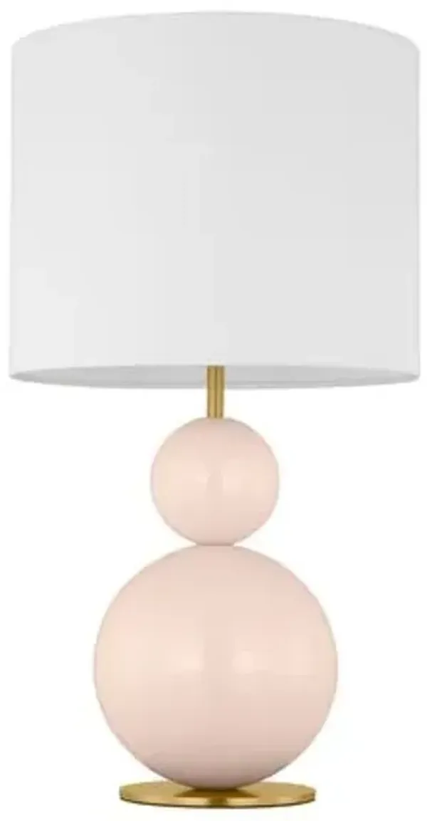 Visual Comfort - Suki Medium Stacked Orb Table Lamp - Pink