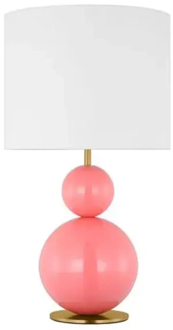 Visual Comfort - Suki Medium Stacked Orb Table Lamp - Pink