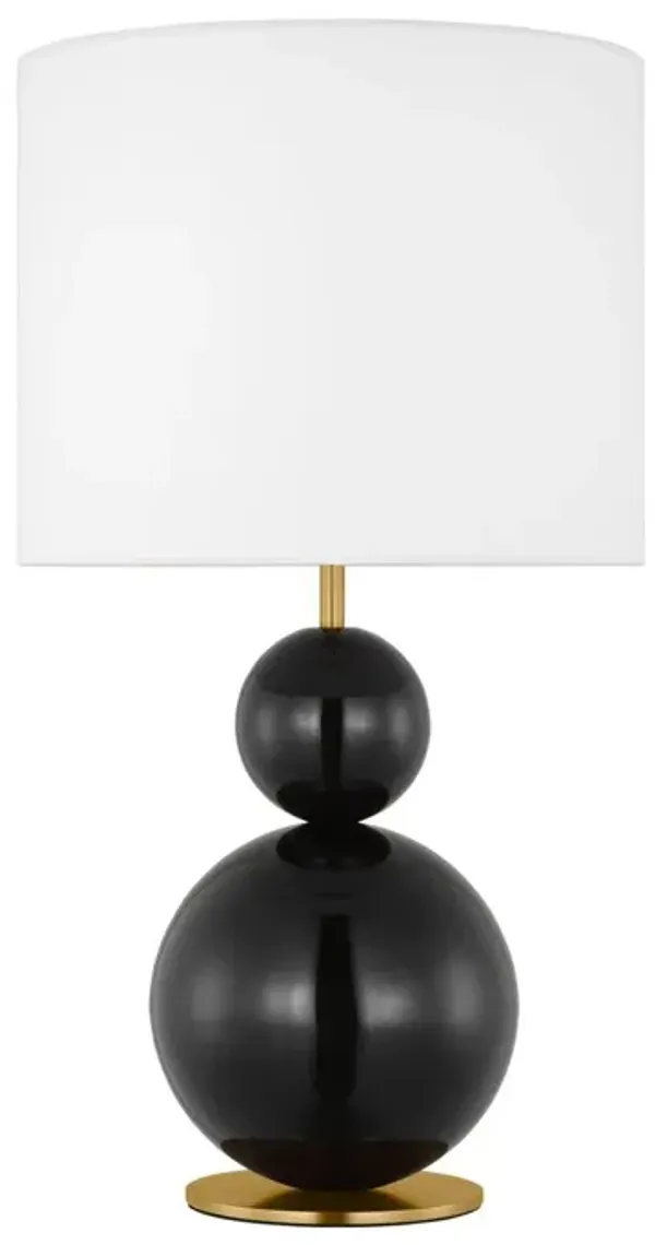 Visual Comfort - Suki Medium Stacked Orb Table Lamp - Black