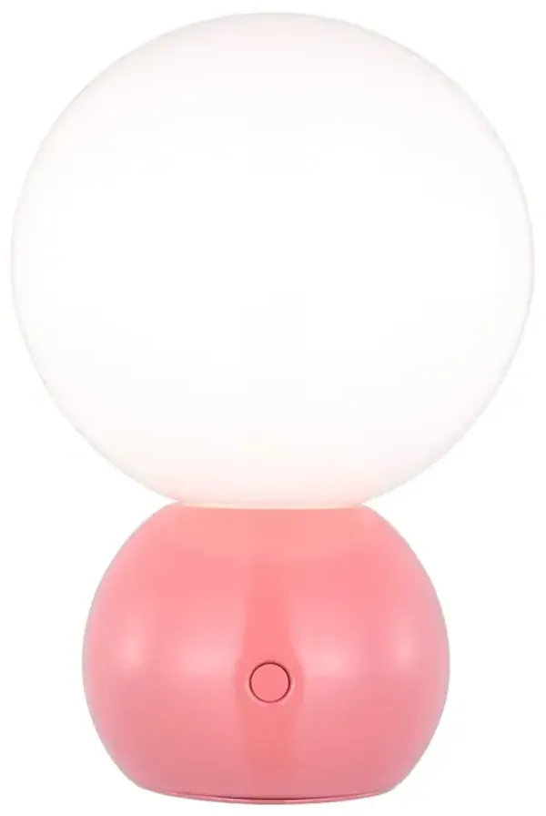 Visual Comfort - Suki Mini Stacked Orb Cordless Portable Table Lamp - Pink