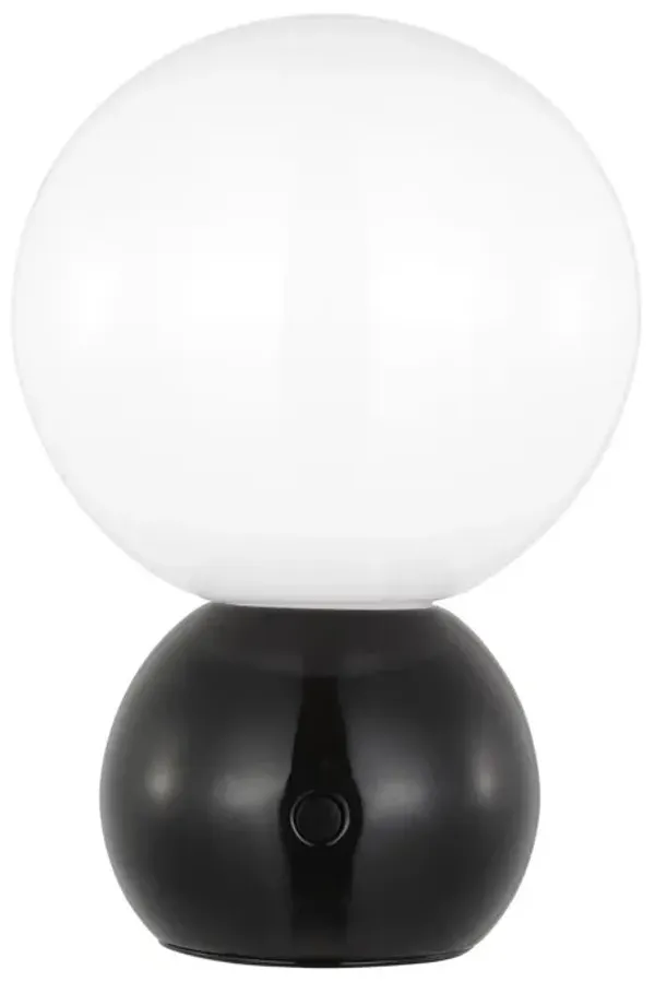 Visual Comfort - Suki Mini Stacked Orb Cordless Portable Table Lamp - Black
