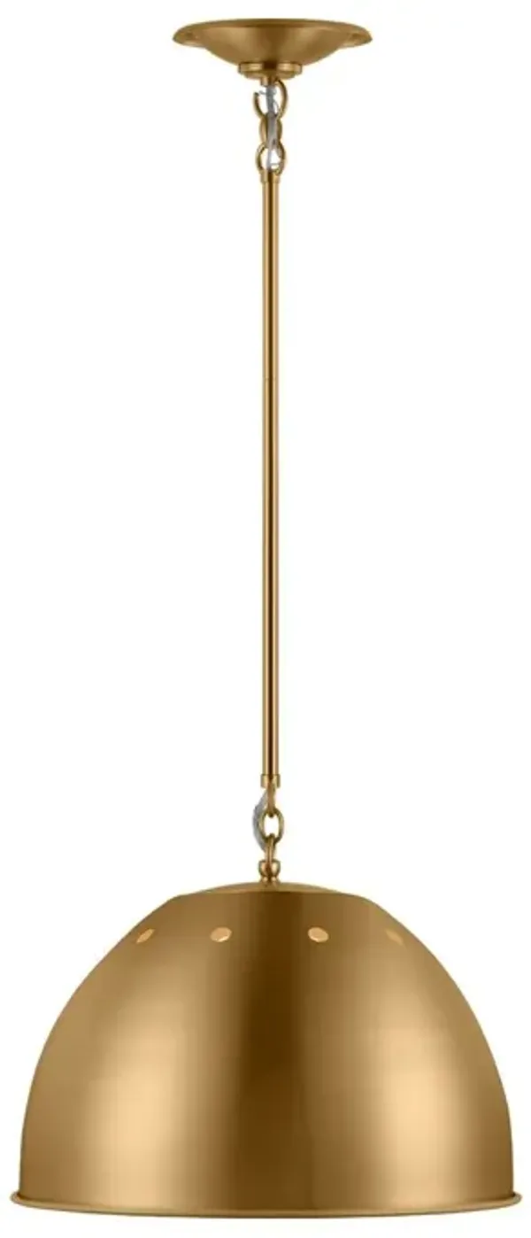Visual Comfort - Robbie Transitional 1-Light Dimmable Pendant - Gold