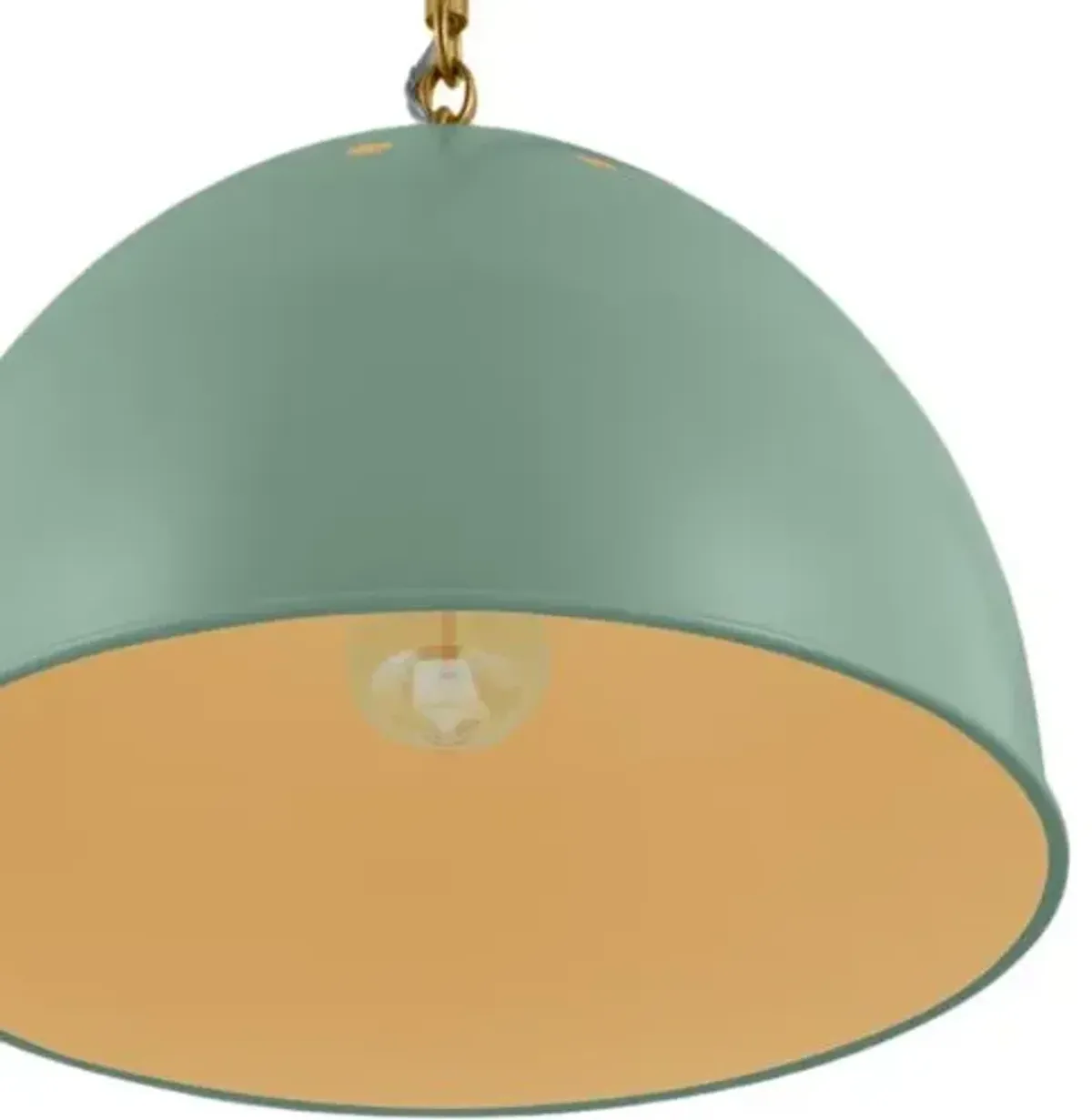 Visual Comfort - Robbie Transitional 1-Light Dimmable Pendant - Green