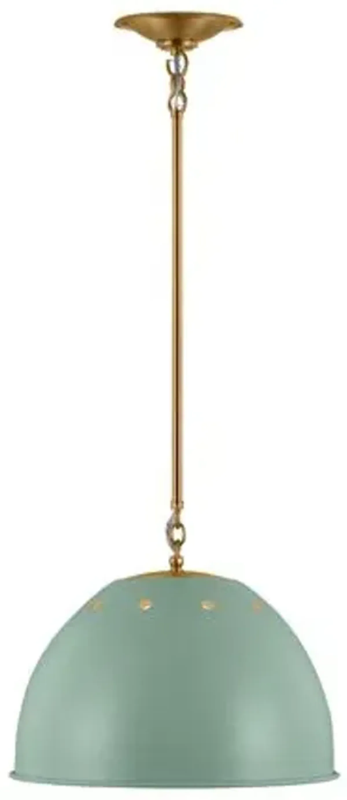 Visual Comfort - Robbie Transitional 1-Light Dimmable Pendant - Green