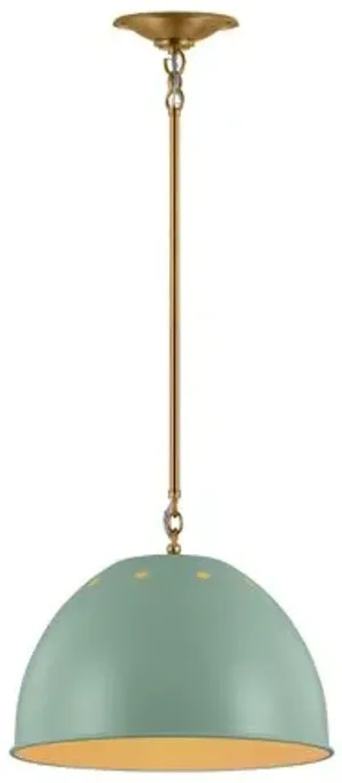 Visual Comfort - Robbie Transitional 1-Light Dimmable Pendant - Green