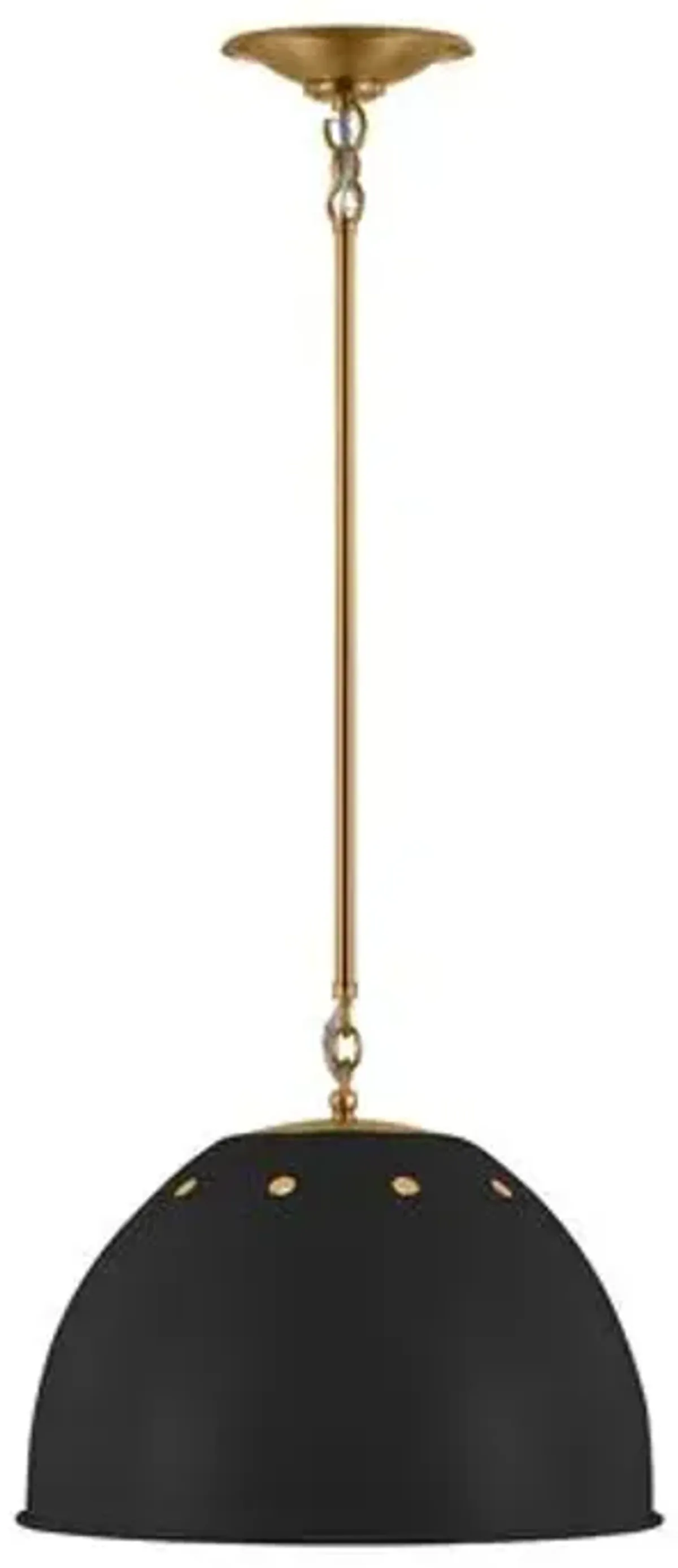Visual Comfort - Robbie Transitional 1-Light Dimmable Pendant - Black