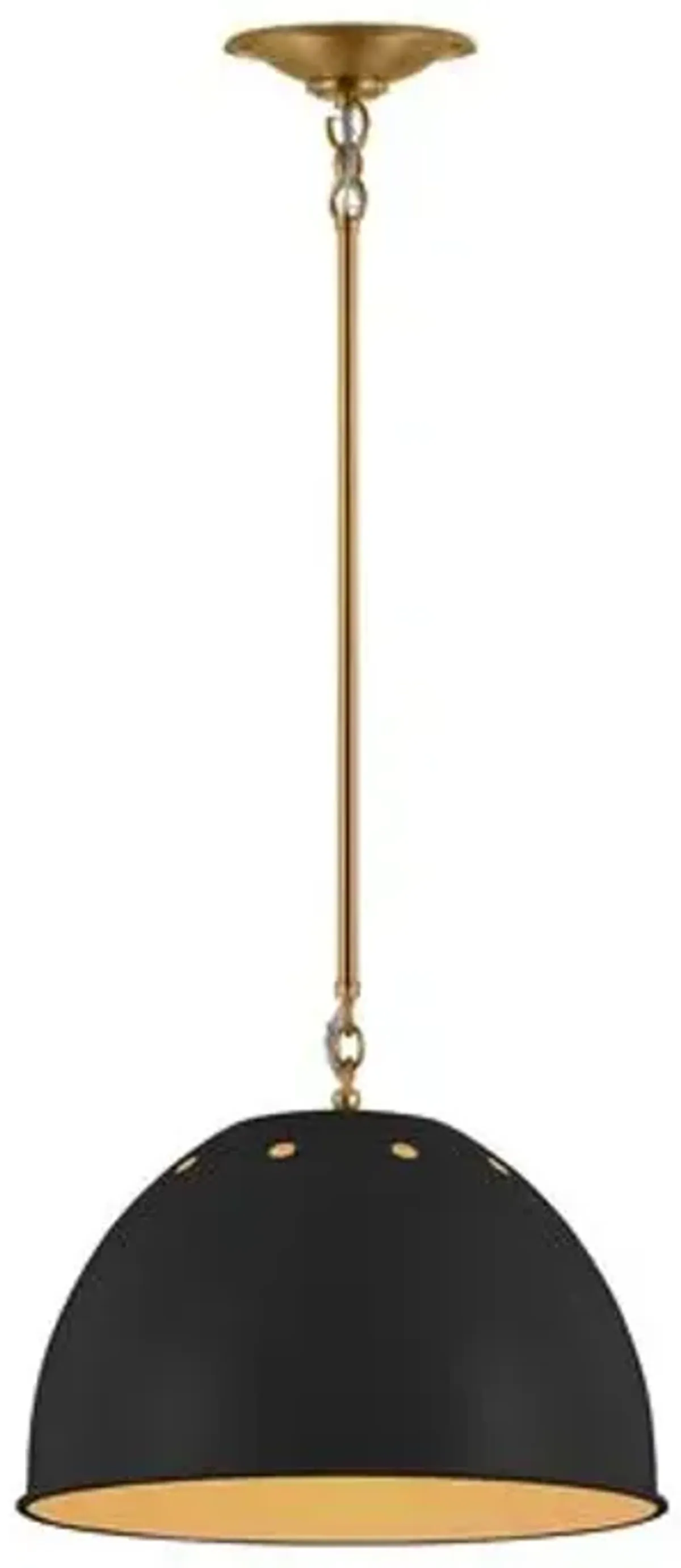 Visual Comfort - Robbie Transitional 1-Light Dimmable Pendant - Black