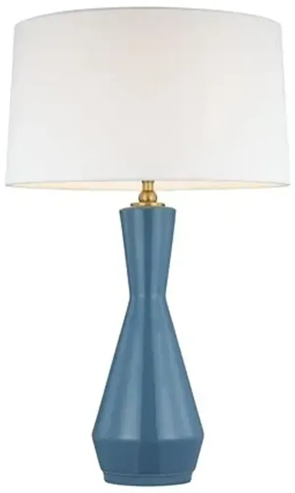 Visual Comfort - Jens Ceramic Table Lamp - Blue