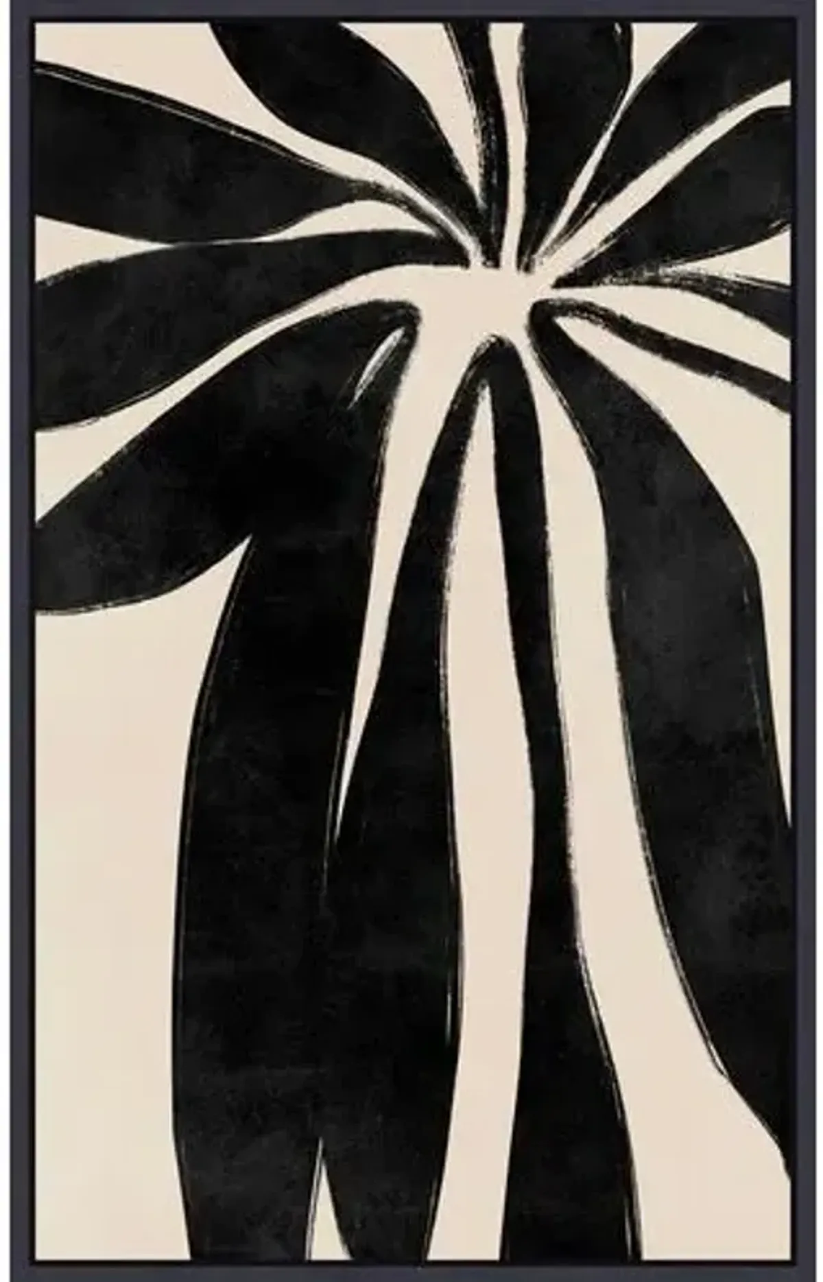 Petal Shadows - 26" x 41.5" - Black