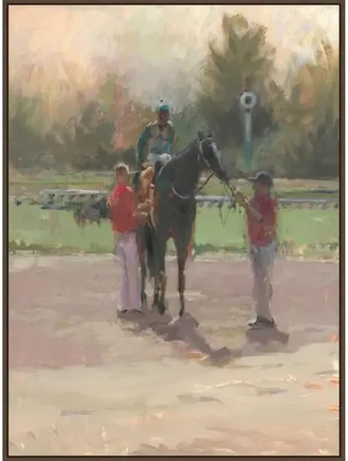 Settling In - 48.5" x 65.5" - Brown