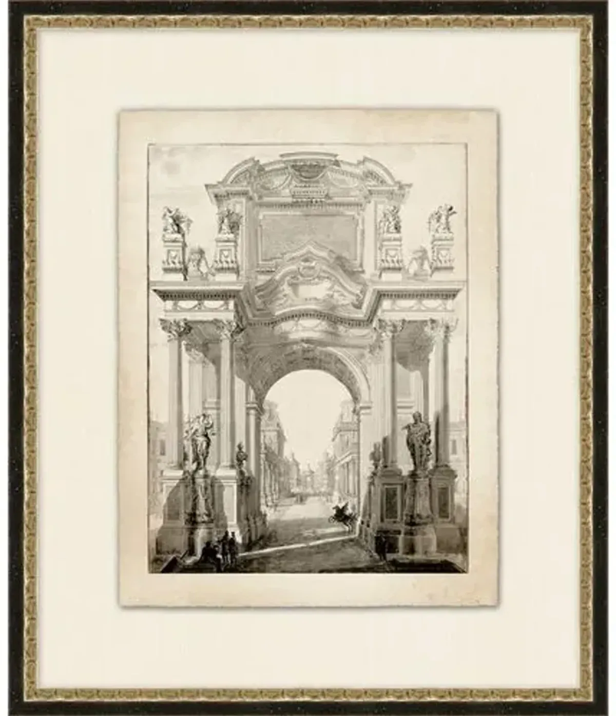 Pillars Of The Past 1 - 20.5" x 24.5" - Beige