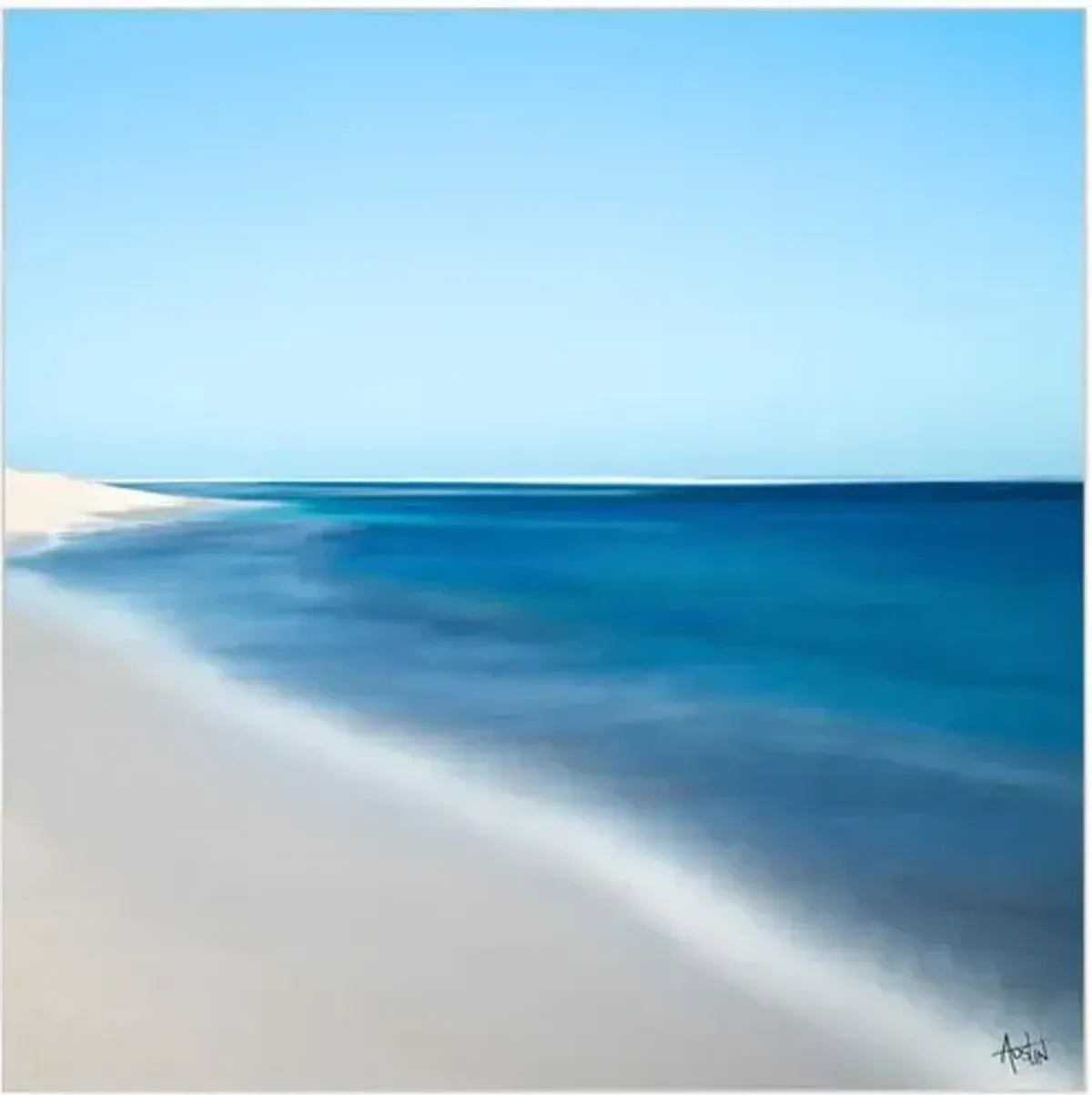 Miles Away - 48" x 48" - Blue