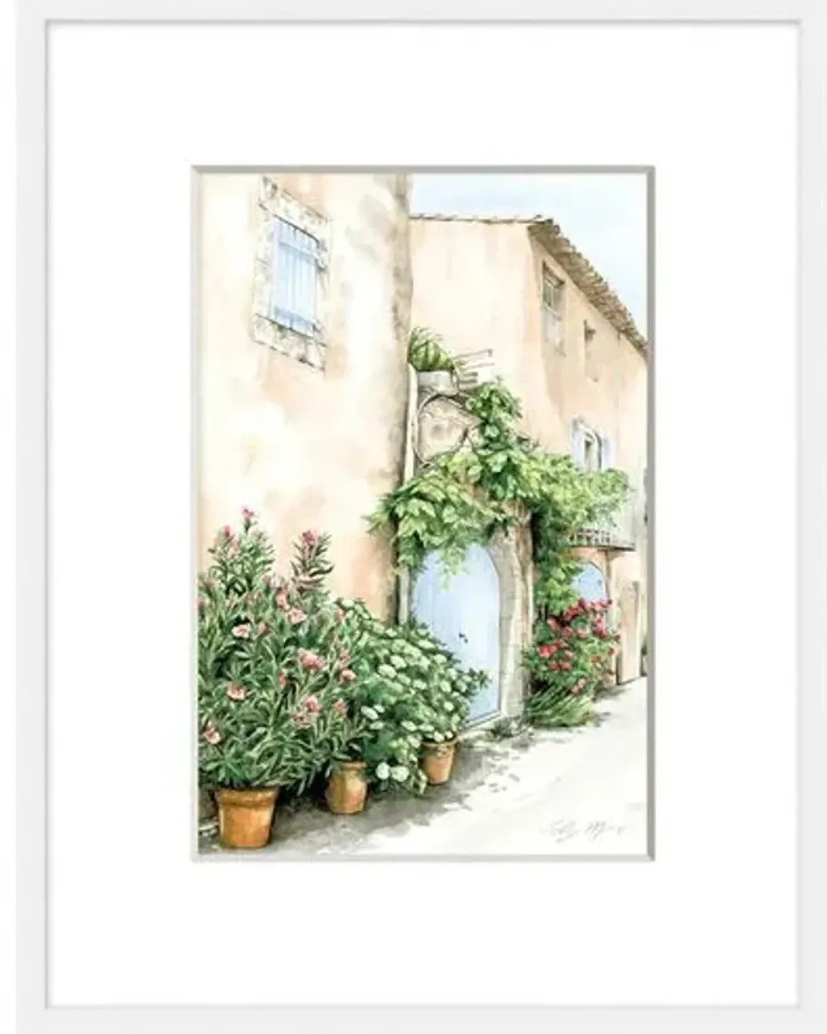 Streetside in Europe 4 - 21" x 27" - Brown