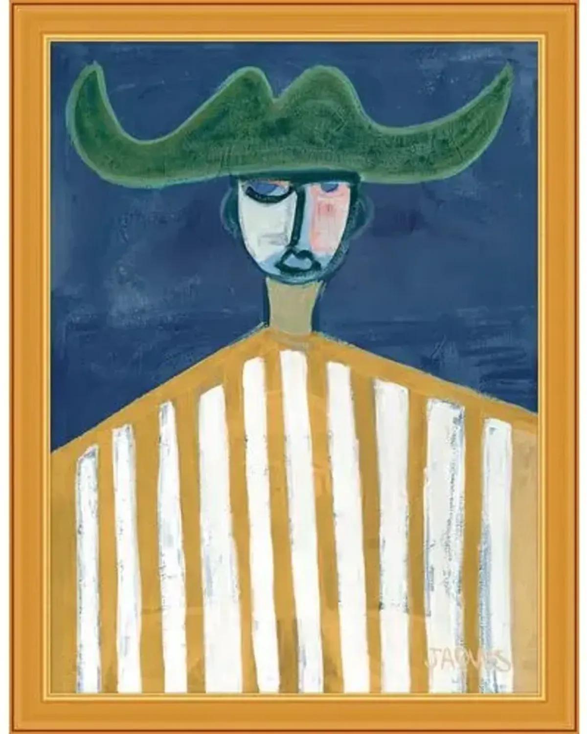 Cowboy Clint - 41.5" x 53.5" - Blue