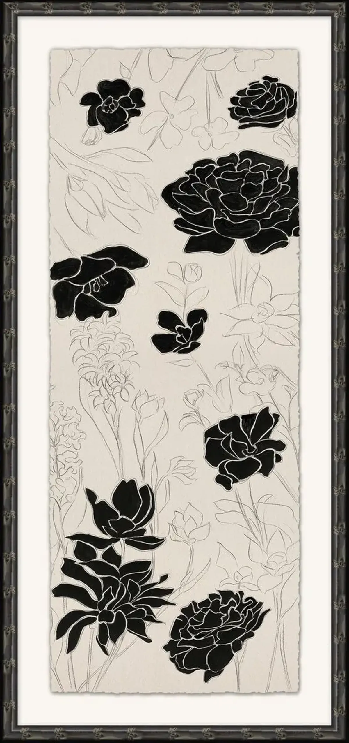 Floral Outline 1, 19.5" x 41.5"