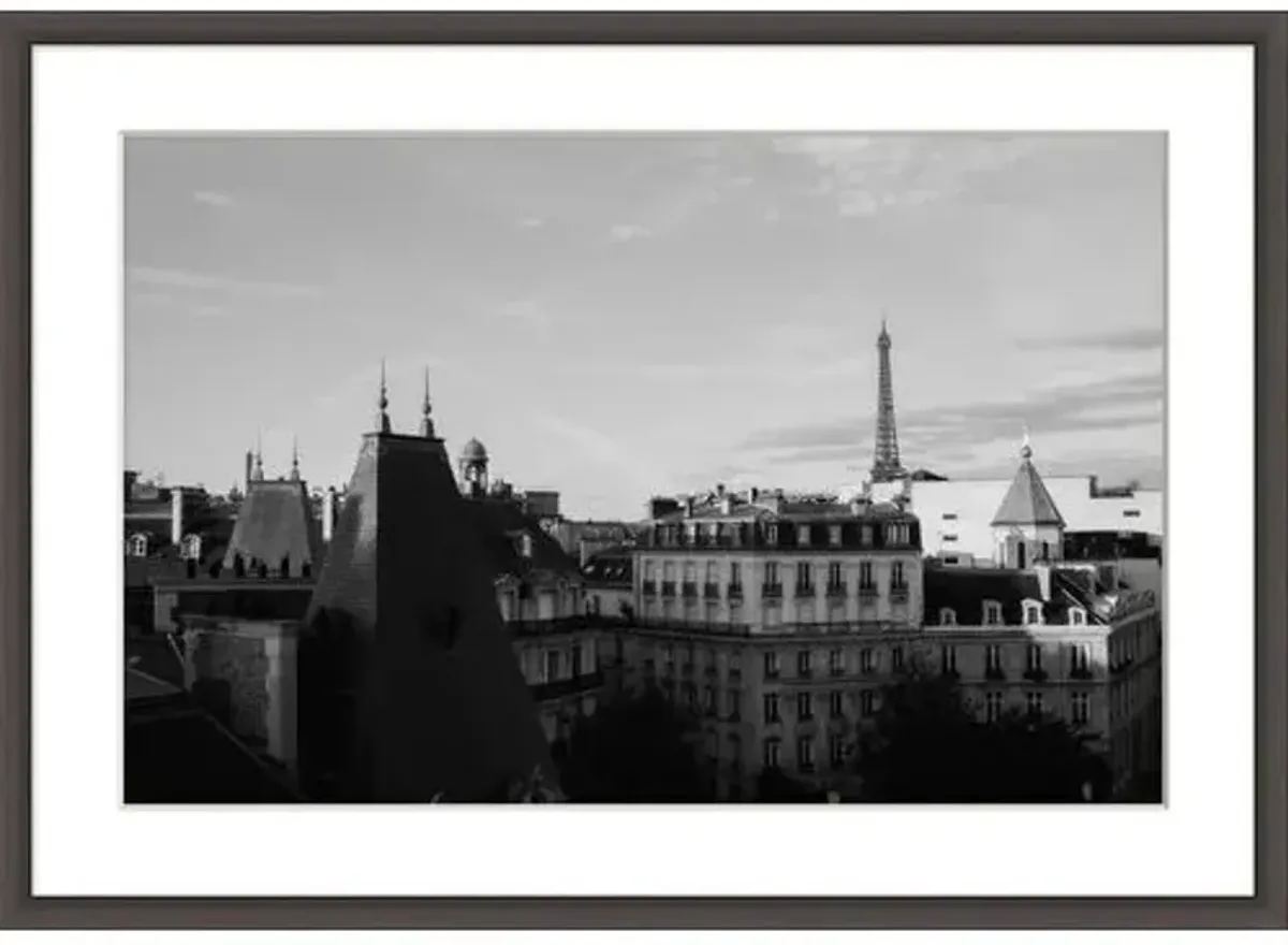Views of Paris - 41.75" x 29.75" - Black