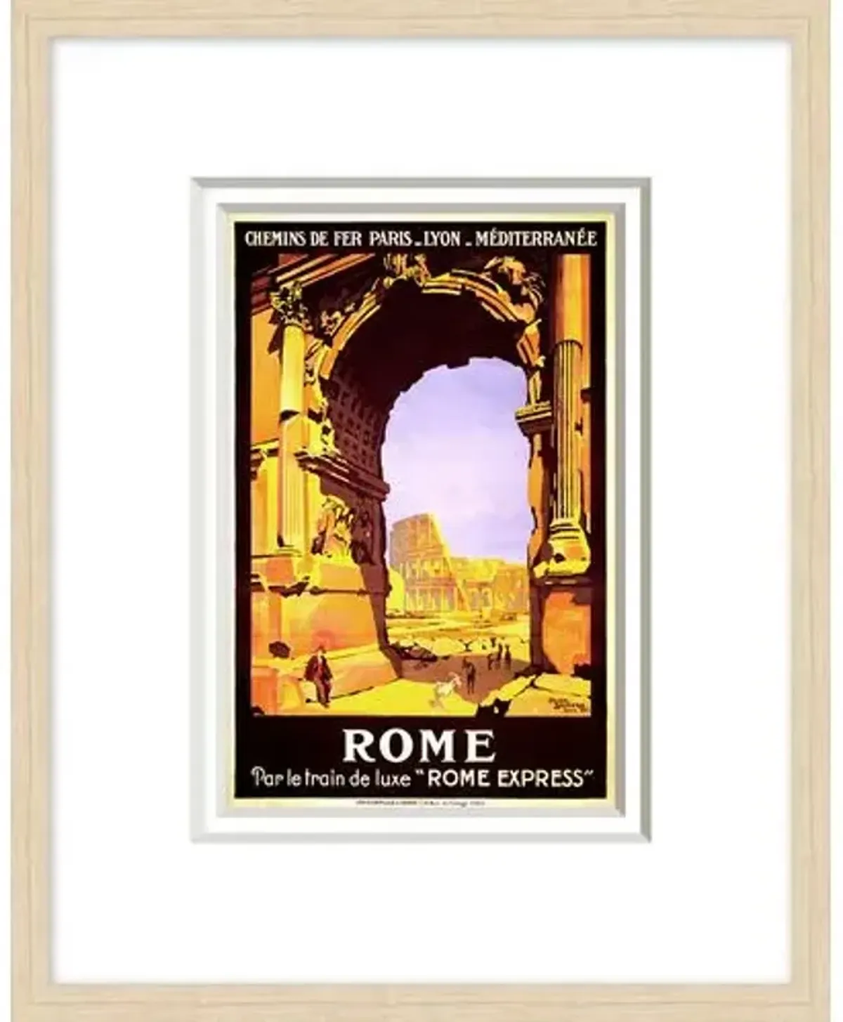 Run Away to Rome - 16" x 20" - Blue