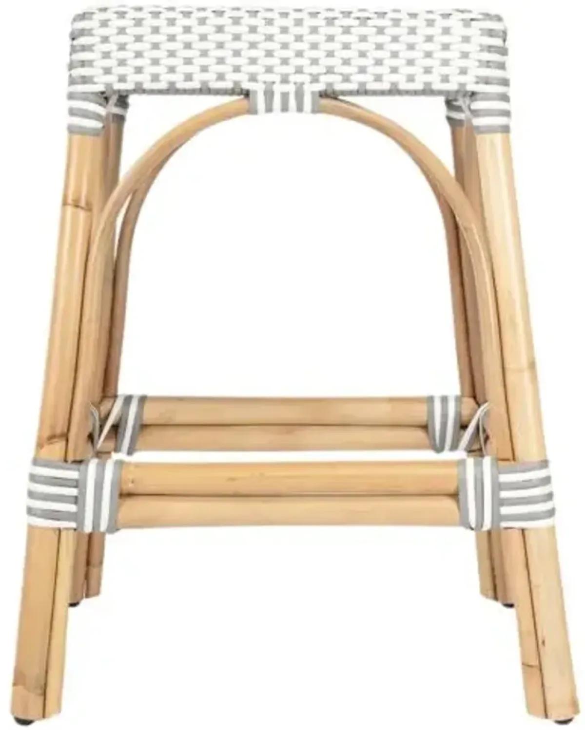 Sabrina 24.5" Rectangular Rattan Counter Stool