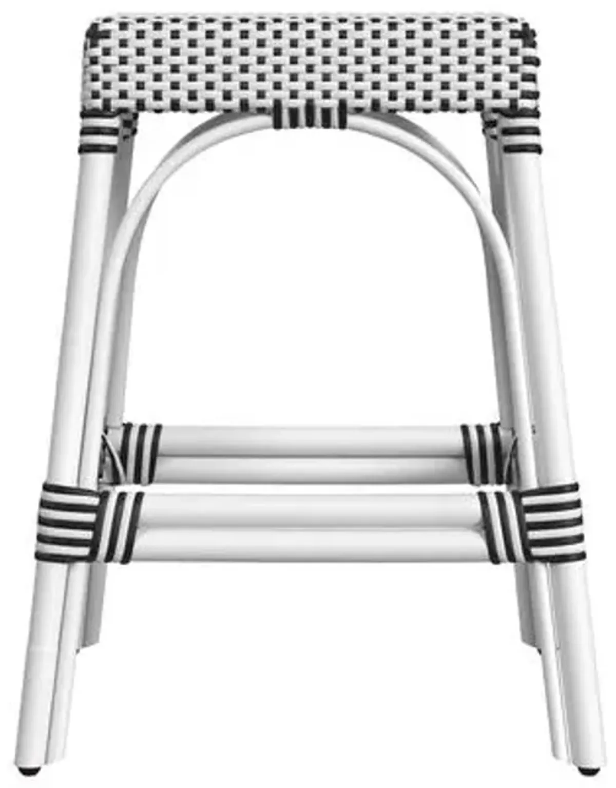 Sabrina 24.5" Rectangular Rattan Counter Stool