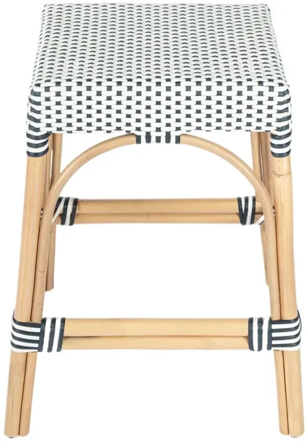 Sabrina 24.5" Rectangular Rattan Counter Stool