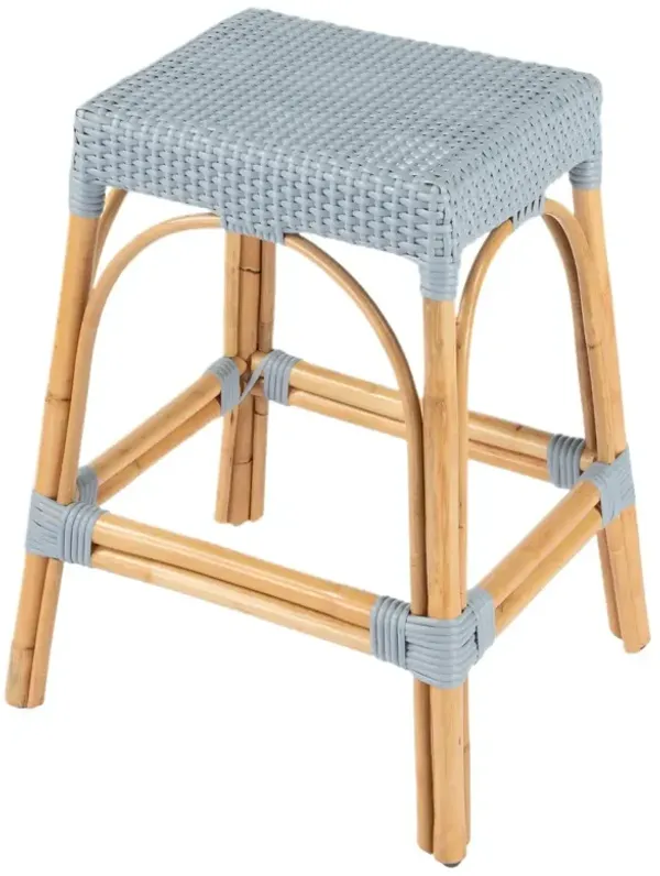 Sabrina 24.5" Rectangular Rattan Counter Stool