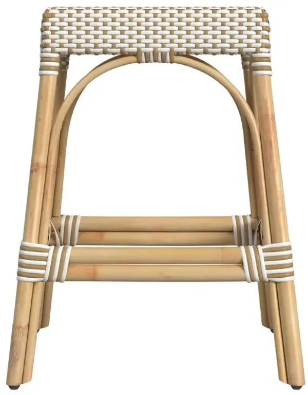 Sabrina 24.5" Rectangular Rattan Counter Stool